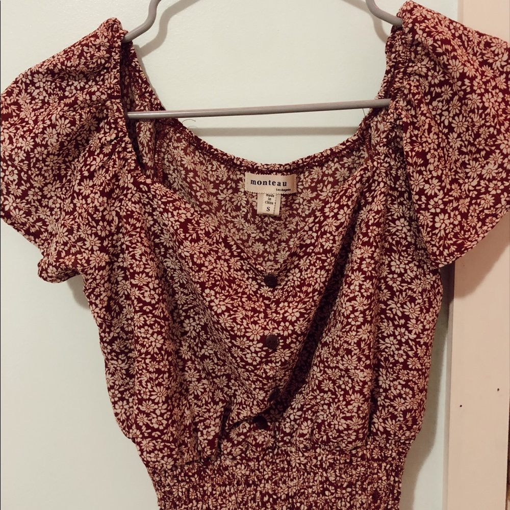 Monteau Los Angeles Floral Top